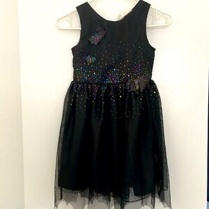 Halloween bat sequin black dress